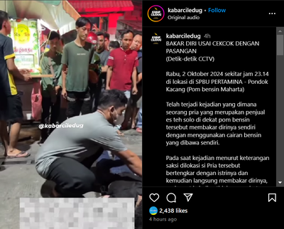 Sempat Dirawat, Pria yang Viral Bakar Diri di Tangsel Dinyatakan Meninggal Dunia