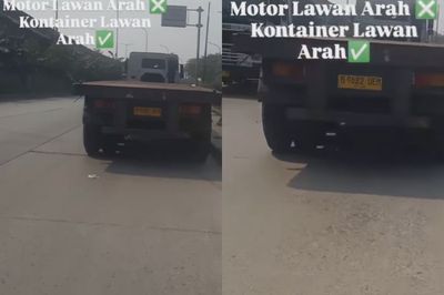 Sopir Kontainer yang Viral Lawan Arah di Jakut Ditemukan Polisi, Langsung Disanksi Tilang!