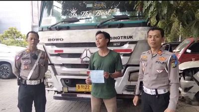 Keluarga Sakit Jadi Dalih Sopir Kontainer Viral Lawan Arah di Jakut
