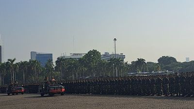 Panglima TNI-Kapolri Pimpin Apel Gelar Pasukan Pengamanan Pelantikan Prabowo-Gibran