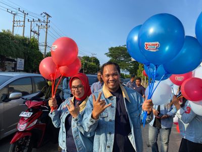 3.333 Balon Jadi Simbol Dukungan Pemuda untuk Pasangan Najirah-Aswar