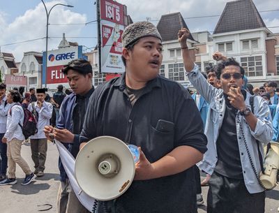 Halaqah BEM Pesantren DIY Membersamai Aksi Solidaritas Santri Yogyakarta di Mapolda DIY 