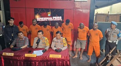 Sudah ditangkap, Tampang 7 Pelaku Penganiayaan Santri di Jogja Terancam Pidana 5 Tahun