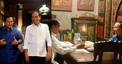 Jokowi Bagikan Momen Makan Malam Bareng Presiden Prabowo di Solo, Netizen: Adem Lihatnya