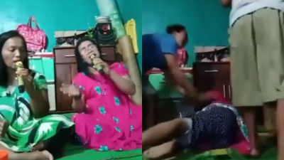 Sadis! Seorang Perempuan Ditikam Suaminya saat Karaoke Live Facebook