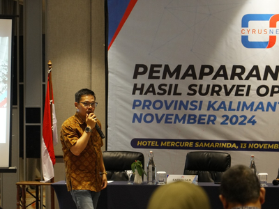 Survei Cyrus Network Pilgub Kaltim, Elektabilitas Rudy Mas ud-Seno Aji Ungguli Isran Noor-Hadi Mulyadi
