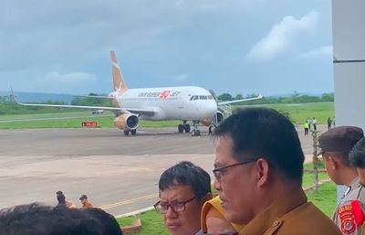 Bandara Betoambari Baubau Catat Sejarah dengan Pendaratan Pesawat Airbus A320-200