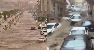 Arab Saudi Mengalami Banjir di Berbagai Titik Kota Termasuk Makkah dan Madinah Akibat Cuaca Ekstrem