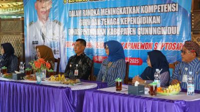 Hadiri Pembinaan yang Dilakukan Disdik Gunungkidul, Bupati Sunaryanta Sampaikan Hal Ini