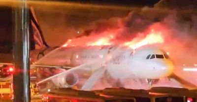 Pesawat Air Busan Korea Selatan Dilaporkan Terbakar, 176 Orang Dievakuasi
