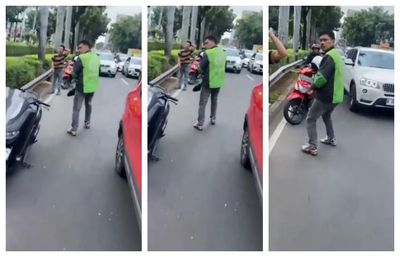 Viral Ojol Nyaris Serang Pemotor Pakai Golok Akibat Cekcok di Jalan Jakpus, Pelaku Langsung Dijemput Polisi