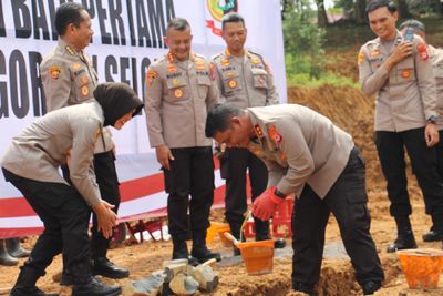 Peletakan Batu Pertama GOR SPN di Yogya, Diresmikan Kapolda