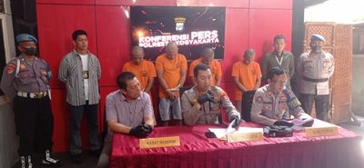 Polresta Yogya Bekuk 4 Pria Sindikat Curanmor, 11 Motor Dijual Pakai STNK Palsu