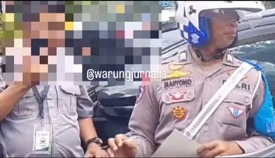 Viral Aksi Santai Pemobil Saat Ditindak Akibat Parkir Liar di Jaktim, Sambil Seruput Kopi