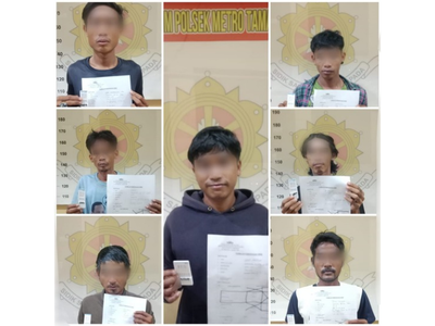7 Pak Ogah Sering Minta Paksa Uang di Jakbar, Dicek Urine Ternyata Konsumsi Narkoba