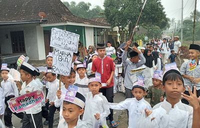 Semarak Ramadhan, 350 Santri TPQ di Boyolali Meriahkan Pawai Taaruf dan Mendongeng