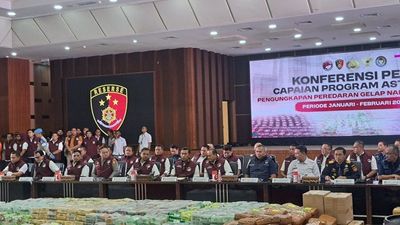 2 Bulan Operasi, Polri Tangkap 9.586 Tersangka dan Sita 4,1 Ton Narkotika