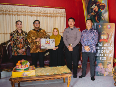 Ikut Berduka, Mahasiswa PTIK Angkatan 83 Datangi Keluarga 3 Polisi Tewas Ditembak di Lampung