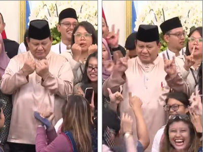 Presiden Prabowo Coba Tren Velocity, Momen Open House di Istana Makin Seru