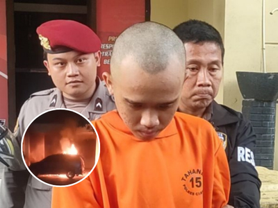 Pembakar 2 Mobil di Cianjur Tertangkap, Motif Terbakar Api Cemburu Pacar Digoda Orang Lain