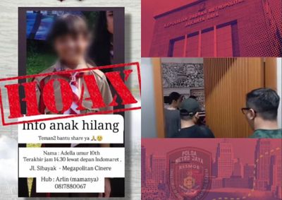 Viral Anak Hilang di Tangsel Ternyata Hoax, Sang Ibu Cuma Ingin Suaminya Pulang