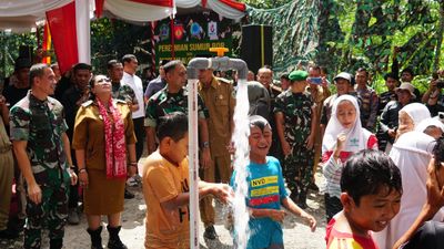 Warga Wonosari Gunungkidul Resmi Punya Sumur Bor, Langsung DIresmikan Pangdam IV Diponegoro dan Pemkab