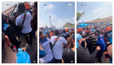 Beraksi Saat May Day di Monas, Copet Kepergok Hingga Dihajar Massa