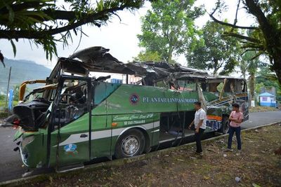 Korlantas Sebut Kecelakaan Maut Bus di Padang Panjang Akibat Rem Blong