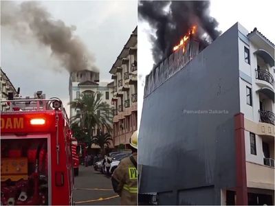 Gudang Sparepart Vacuum Cleaner di Jakarta Barat Terbakar, Asap Hitam Membumbung Tinggi!
