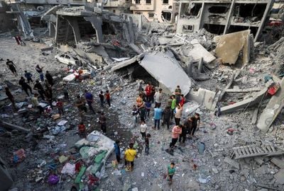 Agresi Israel di Gaza Makin Jadi, 10 Ribu Jenazah Warga Palestina Terkubur Reruntuhan