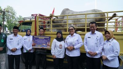 Jelang Idul Adha 2025, Bupati Gunungkidul Endah Serahkan Bantuan Puluhan Hewan Qurban