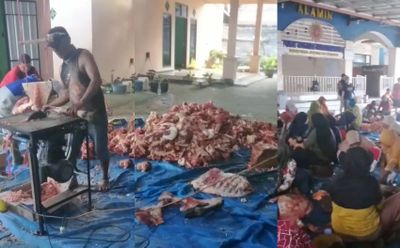 Luar Biasa! Satu Desa di Banyuwangi Potong 182 Sapi dan 96 Kambing, Tiap Warga Dapat 4 Kg
