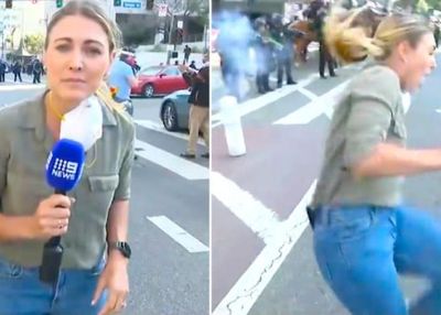 Terekam Jelas! Jurnalis Australia Tertembak Peluru Karet saat Liput Kerusuhan Los Angeles