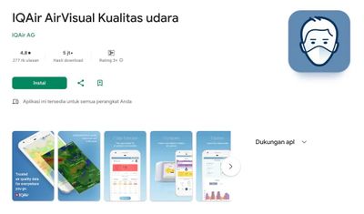 7 Aplikasi HP Pendeteksi Kualitas Udara untuk Kesehatan Lebih Baik, Wajib Install!