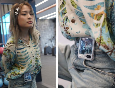 Tips Bikin Konten Mirror Selfie Aesthetic Pakai Galaxy Z Flip5 ala Tiktoker Lystia Novilda