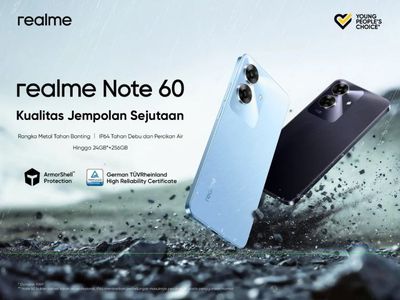 Realme Note 60 Akan Segera Hadir di Indonesia, HP Tahan Banting dengan Harga Rp1 Jutaan