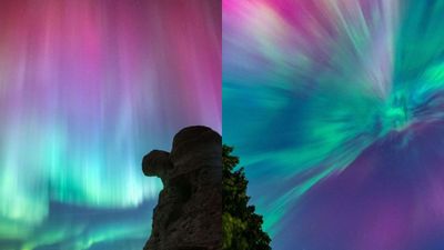 Momen Fotografer Abadikan Aurora Pasca Badai Geomagnetik di Amerika Serikat