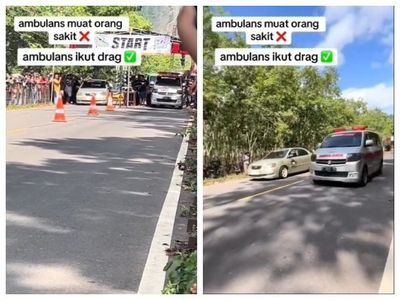 Viral Video Mobil Ambulans Ikut Balap Drag Race, Kata Panitia: Hanya Giat Latihan Bersama