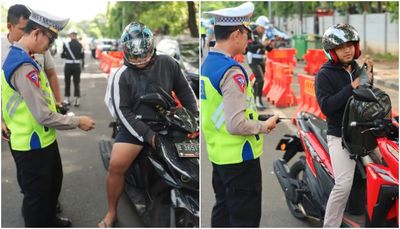 Satlantas Polres Metro Tangerang Kota Amankan 81 Motor karena Pakai Knalpot Brong