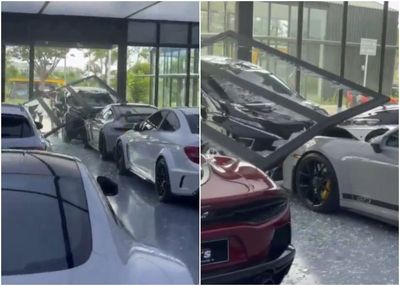 Kerugian Showroom Mewah di Tangerang yang Ditabrak Xpander Capai Miliaran Rupiah!