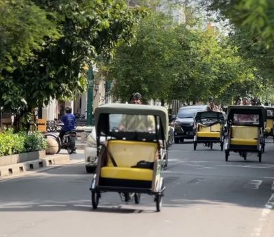 Becak Listrik Resmi Jadi Kendaraan Pariwisata di Yogyakarta