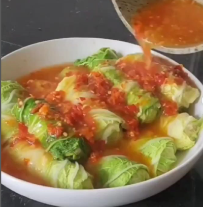 Resep Sawi Gulung Ayam Udang, Menu Sarapan Sehat Simple!