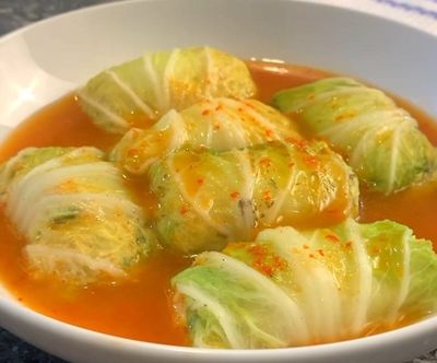 Sawi Gulung Isi Ayam, Resep Masakan Diet Simpel dan Lezat
