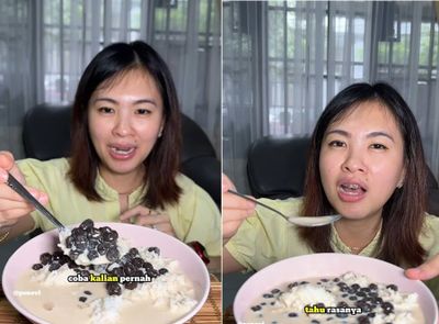 Atasi Cuaca Panas, Orang di China Makan Nasi Pakai Iced Bubble Tea: Mau Coba?