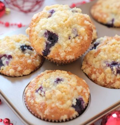 Resep Blueberry Muffins dengan Crumb Topping: Lembut, Manis, dan Renyah!