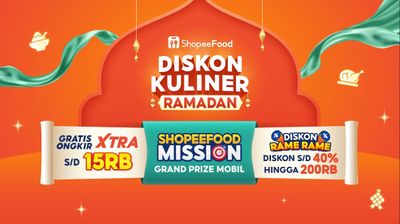 ShopeeFood Hadirkan Diskon Kuliner Ramadan, Buka Puasa dan Sahur Makin Hemat hingga 40 Persen