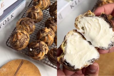 Resep Vanilla Creme Marble Choux: Paduan Lembut Krim Vanila dan Cokelat