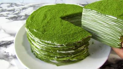 Resep Matcha Mille Crepes Homemade, Lembutnya Bikin Nagih