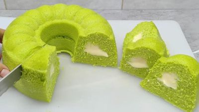 Lagi Viral! Resep Bolu Pandan Keju Lumer, Empuk dan Aromanya Wangi
