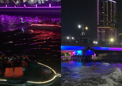 Menikmati Suasana Malam Surabaya dari Atas Perahu, Sambil Menyusuri Tenangnya Kalimas